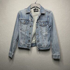 Cheap Monday Vital Blue Denim Jacket Heavy Worn XS